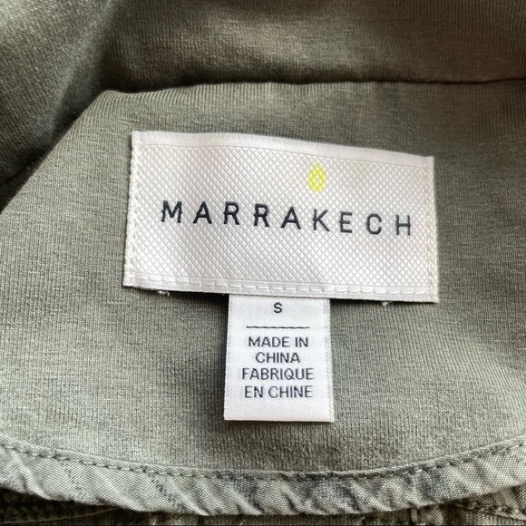 {Marrakech} Anthropologie Army Green Utility Moto Vest, Size S - Picture 8 of 10